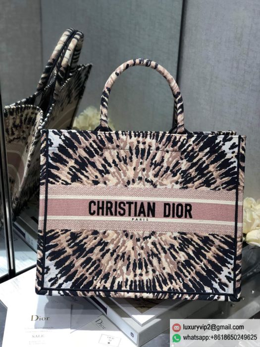 Dior Book Tote Embroidery M1286ZJAI_M884 Shopping Bags