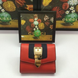 Gucci Women's Sylvie Leather Classic Wallet