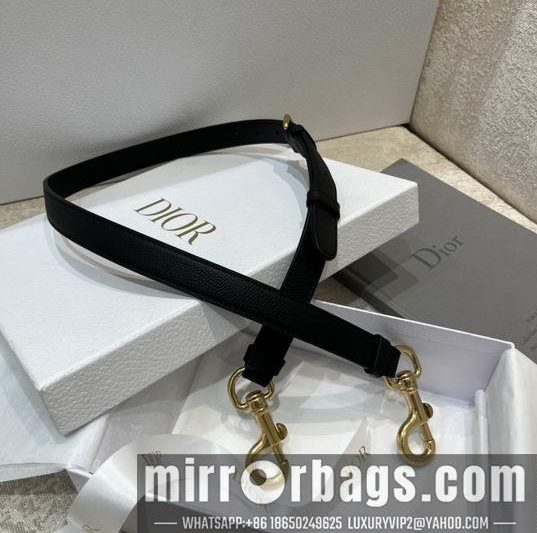 Dior Replica Bags 马鞍包蓝 黑皮肩带 102cm wz